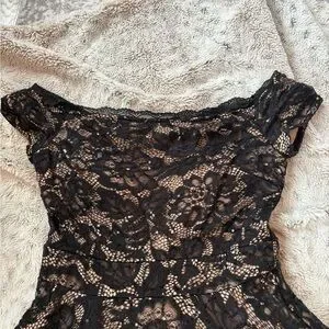 b darlin black lace dress Alexandre Vauthier Asymmetric design mini dress  MDE